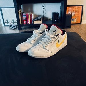 Jordan 1 Low White Multi-Color Size 12